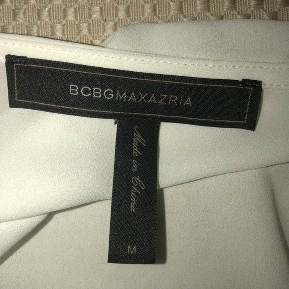 BCBGMaxAzria White Wrap Blouse - Picture 5 of 6